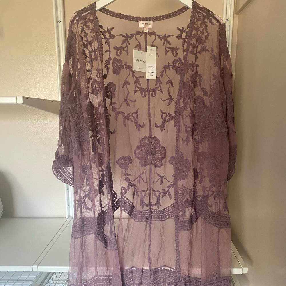 Floral, Lace Cover-Up
